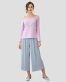 Shop I Purple You Heart Scoop Neck Full Sleeve T-Shirt Lilac Breeze-Design