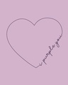 Shop I Purple You Heart Scoop Neck Full Sleeve T-Shirt Lilac Breeze-Full