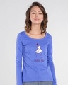 Shop I Purple You Scoop Neck Full Sleeve T-Shirt-Front