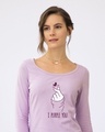 Shop I Purple You Scoop Neck Full Sleeve T-Shirt-Front