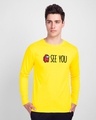Shop I See You Full Sleeve T-Shirt Pineapple Yellow-Front