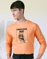 Shop I Would Prefer Neat Full Sleeve T-Shirt Mock Orange -Front