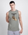 Shop I Would Prefer Neat Round Neck Vest Meteor Grey-Front