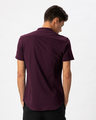 Shop Ibiza Purple Mandarin Collar Pique Shirt-Design