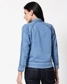 Shop Women's Blue Relaxed Fit Denim Jacket