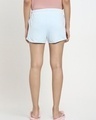 Shop Ice Water Blue Highwaist Contrast Shorts