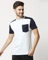 Shop Ice Water Color Block Pocket T-Shirt-Front