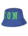 Shop Unisex Blue Icon Printed Bucket Hat-Design