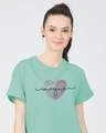 Shop Imagine Heart Boyfriend T-Shirt-Front