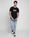 Shop Imagine Signature Half Sleeve Raglan T-Shirt Navy Blue-Black-Design