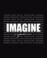 Shop Imagine Signature Half Sleeve T-Shirt Black-Full