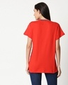 Shop Imperial Red Boyfriend Varsity Rib T-shirt-Design