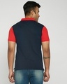 Shop Imperial Red-White-Dark Navy Triple Block Polo T-Shirt-Design