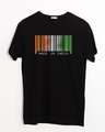 Shop India Barcode Half Sleeve T-Shirt-Front