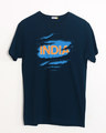 Shop Indian Blue Half Sleeve T-Shirt-Front