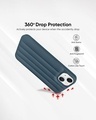 Shop Indigo Blue Stitch Leather Case for Apple iPhone 15 Pro-Design