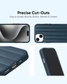 Shop Indigo Blue Stitch Leather Case for Apple iPhone 15 Pro-Full