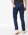 Shop Indigo Denim Pants Mid Rise Stretchable Men's Jeans-Design