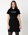 Shop Infinity Freedom Hoodie Dress Black-Front