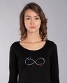 Shop Infinity Music Scoop Neck Full Sleeve T-Shirt-Front