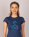 Shop Infinity Peace Half Sleeve T-Shirt-Front