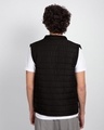 Shop Ink Black Sleeveless Puffer jacket-Design