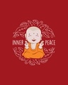 Shop Inner Peace Round Neck 3/4 Sleeve T-Shirt Bold Red