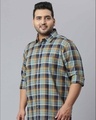 Shop Men's Blue Checks Stylish Full Sleeve Casual Shirt-Design