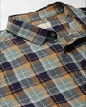 Shop Men's Blue Checks Stylish Full Sleeve Casual Shirt