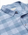 Shop Men's Blue Checks Stylish Full Sleeve Casual Shirt