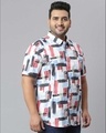 Shop Men Graphic Design Stylish Half Sleeve Casual Shirts-Full