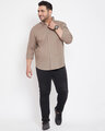 Shop Men's Plus Size Solid Stylish Casual Shirt-Full