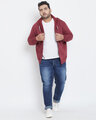 Shop Men's Plus Size Solid Stylish Casual Winter Hooded Sweatshirt-Full