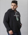 Shop Men's Black Printed Stylish Hooded Casual Sweatshirt-Full