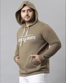 Shop Men's Green Printed Stylish Hooded Casual Sweatshirt-Design