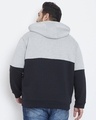 Shop Men's Plus Size Colourblock Stylish Casual Winter Hooded Sweatshirt-Design