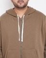 Shop Men's Plus Size Solid Stylish Casual Winter Hooded Sweatshirt