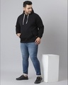 Shop Men's Black Stylish Hooded Casual Sweatshirt
