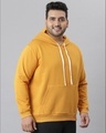 Shop Men's Yellow Solid Stylish Full Sleeve Hooded Casual Sweatshirt-Full
