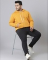 Shop Men's Yellow Solid Stylish Full Sleeve Hooded Casual Sweatshirt