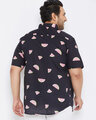 Shop Plus Size Men's Stylish Printed Half Sleeve Casual Shirt-Full