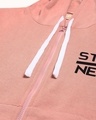 Shop Women's Pink Printed Stylish Casual Hooded Sweatshirt-Full