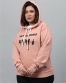 Shop Women's Pink Printed Stylish Casual Hooded Sweatshirt-Design