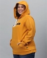 Shop Women's Yellow Printed Stylish Casual Hooded Sweatshirt-Design