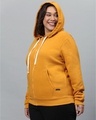 Shop Women's Yellow Solid Stylish Casual Hooded Sweatshirt-Design