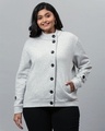Shop Women's Grey Solid Stylish Casual Jacket-Front
