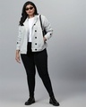 Shop Women's Grey Solid Stylish Casual Jacket