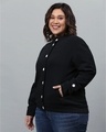 Shop Women's Black Solid Stylish Casual Jacket-Design
