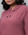 Shop Women's Maroon Solid Stylish Casual Sweatshirt-Full