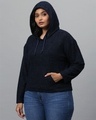 Shop Women's Blue Solid Stylish Casual Sweatshirt-Design